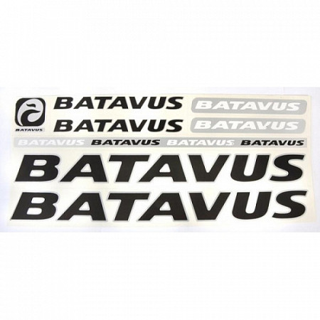 На картинке изображен Комплект наклеек Batavus black Комплект наклеек Batavus black