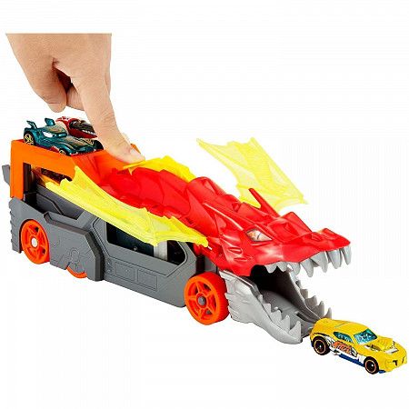 Игровой набор Hot Wheels Разъярённый дракон с хранилищем для машинок (GTK42)