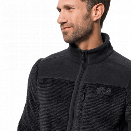 Джемпер мужский Jack Wolfskin Stone Pine Jacket M black stripes