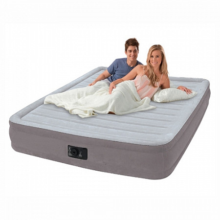 Надувная кровать Intex Queen Comfort-Plush со встроенным насосом 67770