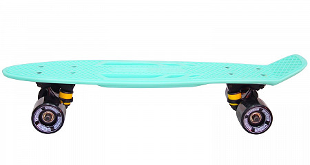 Penny board (пенни борд) Y-Scoo Skateboard Fishbone 22 405-A Aqua-Black