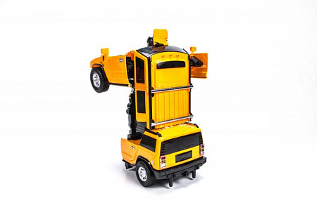 Радиоуправляемый робот-трансформер MZ Hummer 1:14 2323X yellow