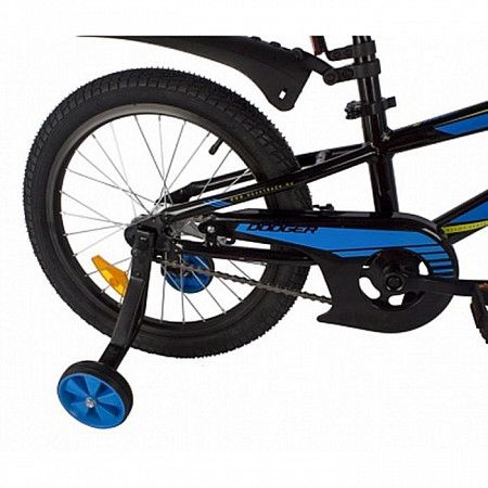 На картинке изображен Велосипед Novatrack 18" Dodger (2022) алюминий black Велосипед Novatrack 18" Dodger (2022) алюминий black