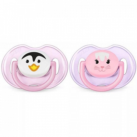 Пустышка силиконовая Avent Веселые зверюшки 2 шт SCF182/13