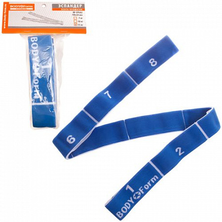 Эспандер Body Form 79x3,8 см 10 кг BF-EPL02-79 см blue
