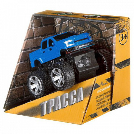 На картинке изображен Инерционная машина 4WD 6505 blue Инерционная машина 4WD 6505 blue