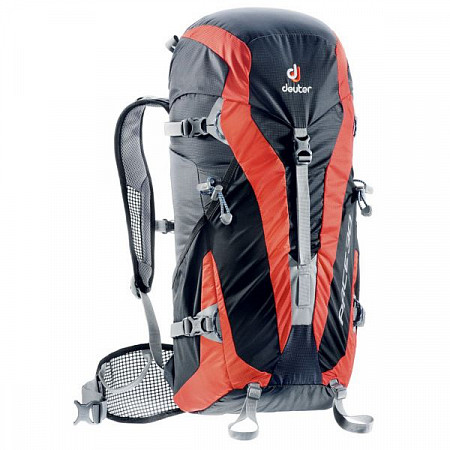На картинке изображен Рюкзак Deuter Pace 30L black-papaya Рюкзак Deuter Pace 30L black-papaya