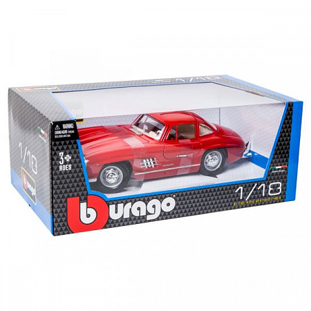 Машинка Bburago 1:18 Mercedes Benz 300SL touring (18-12047) red