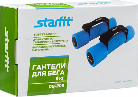 Гантель неопреновая Starfit DB-203 2 кг blue