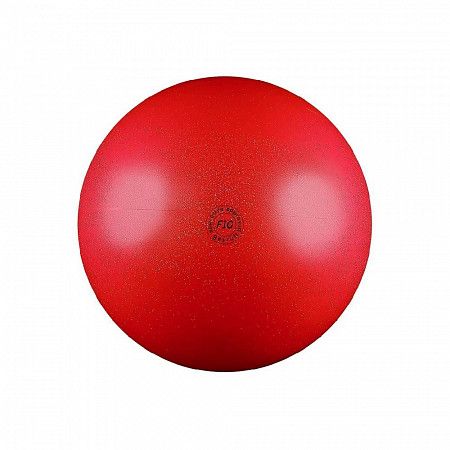 Мяч для художественной гимнастики Нужный спорт FIG металлик с блестками 19 см AB2801В red 