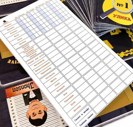 На картинке изображен Настольная игра Play Land Детективные истории История одного преступления R-400 Настольная игра Play Land Детективные истории История одного преступления R-400