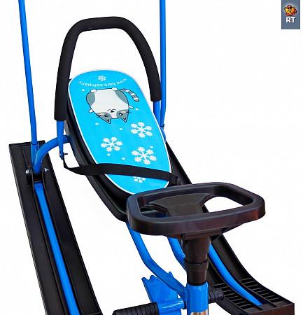 Снегокат Барс Go Go Winter cat black/blue