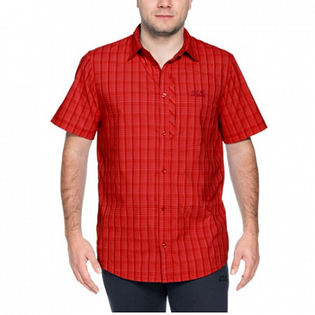 Рубашка мужская Jack Wolfskin Rays Stretch Vent Shirt Men red
