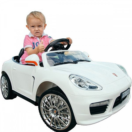 На картинке изображен Детский электромобиль Sundays Porsche 911 BJX158 white Детский электромобиль Sundays Porsche 911 BJX158 white