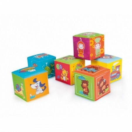 Мягкая игрушка Canpol babies клеенчатые кубики 6 шт 6+ 2/817