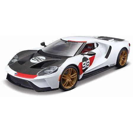 Машинка Maisto 1:18 2021 Ford GT Heritage (31390) white
