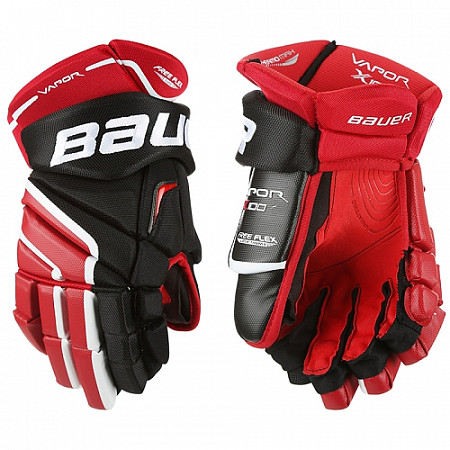 Перчатки хоккейные Bauer Vapor X100 Sr Black/Red
