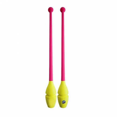 Булавы для художественной гимнастики Sasaki M-309 pink/yellow