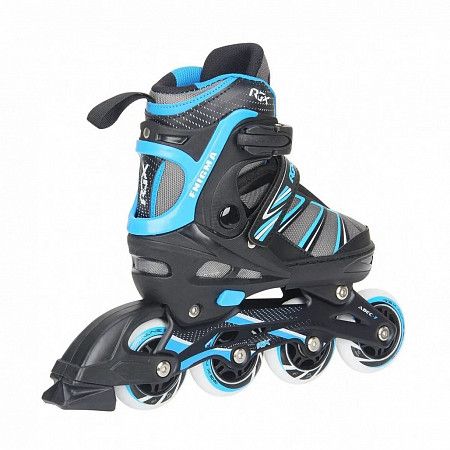 На картинке изображен Роликовые коньки раздвижные RGX Enigma blue Роликовые коньки раздвижные RGX Enigma blue