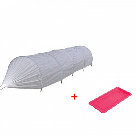 Парник Остров Комфорта Бабушкин парничок 6м + Поддон к ящику балконному 40см 4814692000417/3