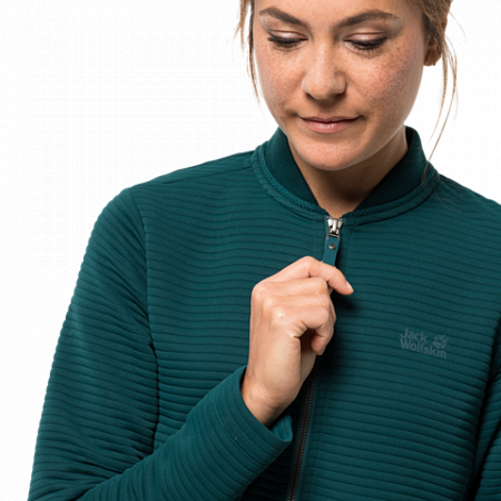 Джемпер женский Jack Wolfskin Modesto Jacket Women teal green