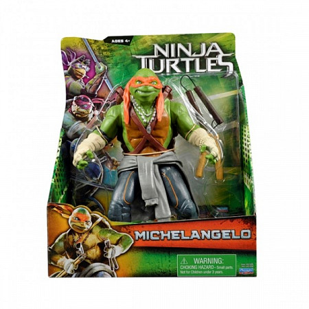 На картинке изображен Фигурка Turtles Фигурка Черепашки Ниндзя 28 см Микеланджело, серия Movie Line 91558 Фигурка Turtles Фигурка Черепашки Ниндзя 28 см Микеланджело, серия Movie Line 91558