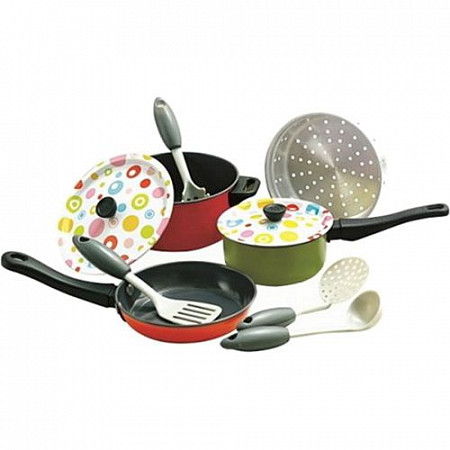 На картинке изображен Набор для девочек PlayGo Набор металлической посуды 6955 Набор для девочек PlayGo Набор металлической посуды 6955