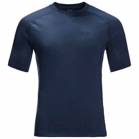 Футболка мужская Jack Wolfskin Mountain Tech T M dark indigo