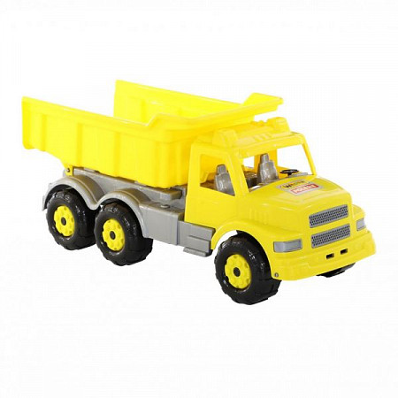 На картинке изображен Автомобиль-самосвал Полесье Буран №2 43665 yellow Автомобиль-самосвал Полесье Буран №2 43665 yellow