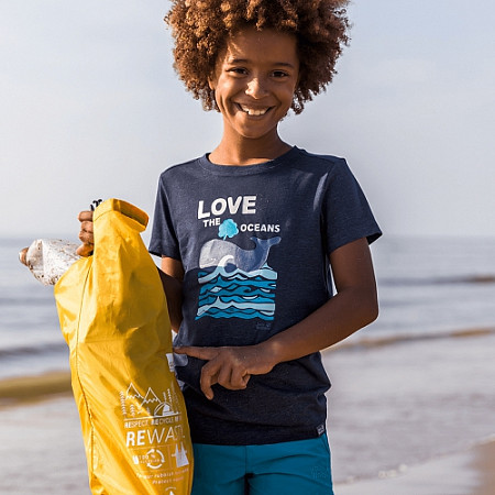 Футболка детская Jack Wolfskin Ocean T Kids night blue