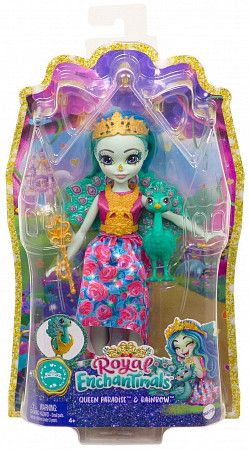 Кукла Enchantimals Королева Парадайз и Рейнбоу (GYJ11 GYJ14)