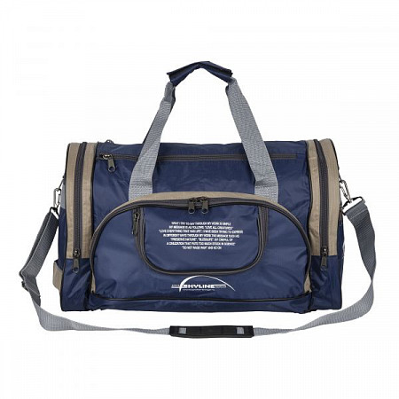 На картинке изображен Спортивная сумка Polar П02/6 blue/beige Спортивная сумка Polar П02/6 blue/beige