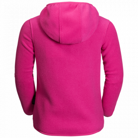 На картинке изображен Джемпер детский Jack Wolfskin Stony Peak Jacket Kids pink peony Джемпер детский Jack Wolfskin Stony Peak Jacket Kids pink peony