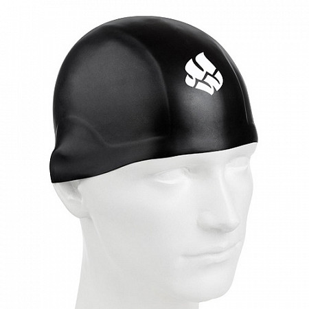 Шапочка для бассейна (плавания) взрослая Mad Wave R-Cap black