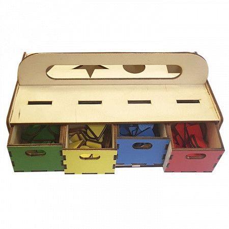 Развивающая деревянная игрушка Master Wood "Волшебный сундучок" DKM1