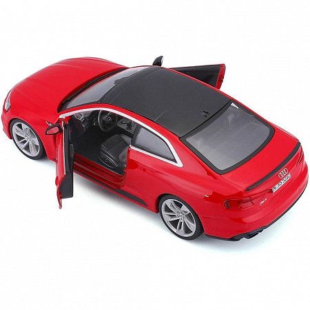 На картинке изображен Машинка Bburago 1:24 Audi RS 5 Coupe (2019) (18-21090) red Машинка Bburago 1:24 Audi RS 5 Coupe (2019) (18-21090) red