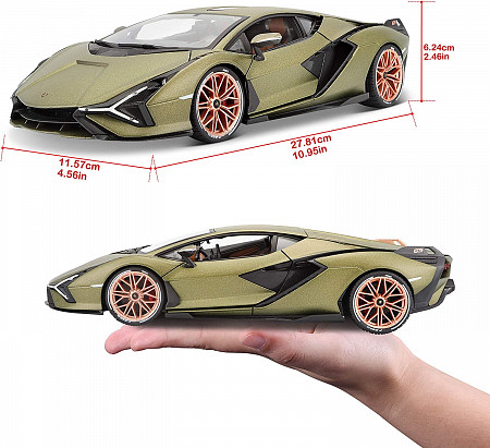 Коллекционная машина Bburago 1:18 Lamborghini Sian FKP 37 (18-11046) green