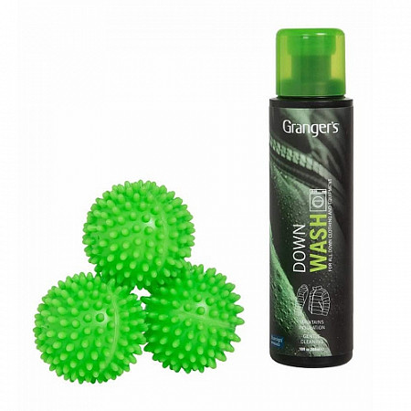 Набор Стирка для пуха Grangers Down Wash Kit + 3 мячика 300 мл 
