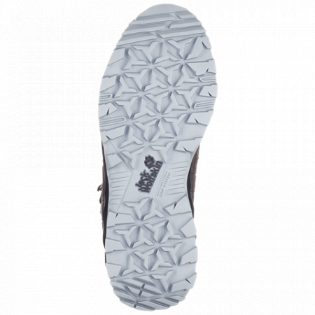 На картинке изображен Ботинки женские Jack Wolfskin Cascade Hike Lt Texapore Mid W dark steel / phantom Ботинки женские Jack Wolfskin Cascade Hike Lt Texapore Mid W dark steel / phantom