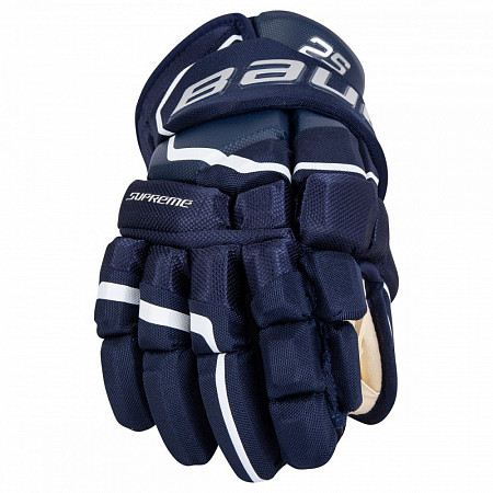 На картинке изображен Перчатки хоккейные Bauer Supreme 2S Pro S19 navy Перчатки хоккейные Bauer Supreme 2S Pro S19 navy