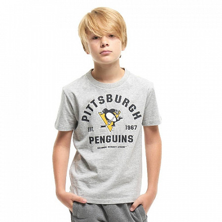 Футболка подростковая Atributika&Club NHL Pittsburgh Penguins 30610 grey