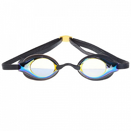 Очки для плавания Mad Wave Record Breaker Mirror black/yellow