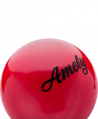 Мяч для художественной гимнастики Amely AGB-101 15 см red