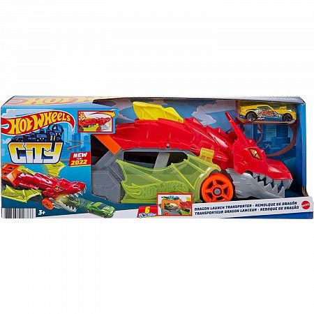 Игровой набор Hot Wheels Разъярённый дракон с хранилищем для машинок (GTK42)