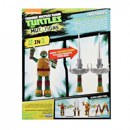 Фигурка Turtles Черепашка-оружие трансформер, Рафаэль, Mutation 91474
