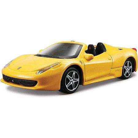 Машинка Bburago 1:43 Ferrari 458 Spider (18-36000/18-31134) yellow