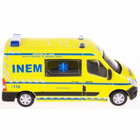 На картинке изображен Коллекционная машина Bburago 1:50 Renault Master (18-32008) yellow Коллекционная машина Bburago 1:50 Renault Master (18-32008) yellow