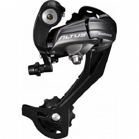 На картинке изображен Переключатель задний Shimano Altus M370, SGS, 9 скоростей, ARDM370SGSL Переключатель задний Shimano Altus M370, SGS, 9 скоростей, ARDM370SGSL