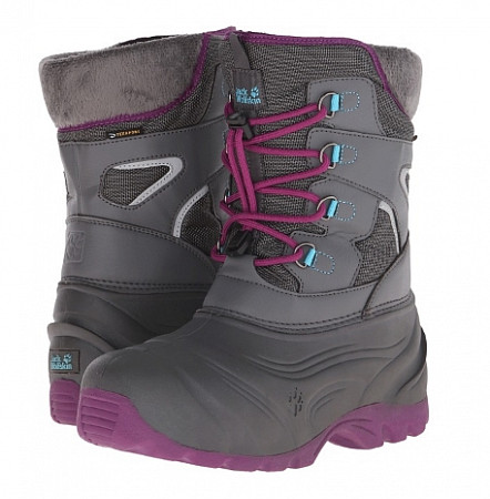 На картинке изображен Сапоги Jack Wolfskin Snow Fairy Texapore purple Сапоги Jack Wolfskin Snow Fairy Texapore purple