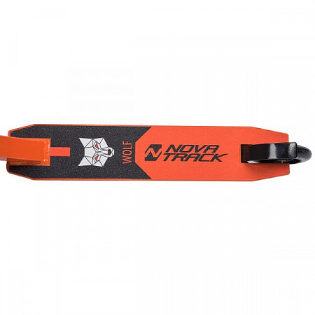 Самокат Novatrack Wolf EL 110P.WOLF.BOR9 Black/Orange